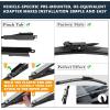 image3 Wiper Blades Replacement for Ford Explorer 20112018 2019 2020 2021 2022 2023 2024Original Equipment Replacement Front and Rear Windshield Wiper Blade  Pinch Tab 26quot22quot11quot Set of 3