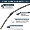 image3 Wiper Blades Replacement for Ford Explorer 20112018 2019 2020 2021 2022 2023 2024Original Equipment Replacement Front and Rear Windshield Wiper Blade  Pinch Tab 26quot22quot11quot Set of 3