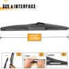 imageAUTOBOO 15 Inch Rear Windshield Wiper Blade Replacement for Ford Edge 20152023BMW X5 20072013 Volvo XC90 20162023 Original Factory Quality OEFT4Z17526A 31349857 Pack of 113