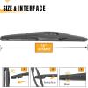 imageAUTOBOO 15 Inch Rear Windshield Wiper Blade Replacement for Ford Edge 20152023BMW X5 20072013 Volvo XC90 20162023 Original Factory Quality OEFT4Z17526A 31349857 Pack of 114