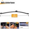 imageAUTOBOO 15 Inch Rear Windshield Wiper Blade Replacement for Ford Edge 20152023BMW X5 20072013 Volvo XC90 20162023 Original Factory Quality OEFT4Z17526A 31349857 Pack of 115B