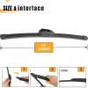 imageAUTOBOO 15 Inch Rear Windshield Wiper Blade Replacement for Ford Edge 20152023BMW X5 20072013 Volvo XC90 20162023 Original Factory Quality OEFT4Z17526A 31349857 Pack of 112E