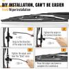 imageAUTOBOO 15quot15quot Wiper Blades Replacement for Jeep Wrangler Front Windshield wipers 20072017 Original Factory Quality Pack of 21616 A