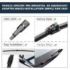 imageAUTOBOO 15quot15quot Wiper Blades Replacement for Jeep Wrangler Front Windshield wipers 20072017 Original Factory Quality Pack of 22222 D