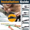 imageAUTOBOO 15quot15quot Wiper Blades Replacement for Jeep Wrangler Front Windshield wipers 20072017 Original Factory Quality Pack of 22419