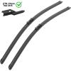 imageAUTOBOO 15quot15quot Wiper Blades Replacement for Jeep Wrangler Front Windshield wipers 20072017 Original Factory Quality Pack of 22619
