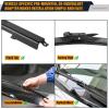 imageAUTOBOO 15quot15quot Wiper Blades Replacement for Jeep Wrangler Front Windshield wipers 20072017 Original Factory Quality Pack of 22623