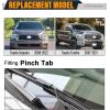 imageAUTOBOO 15quot15quot Wiper Blades Replacement for Jeep Wrangler Front Windshield wipers 20072017 Original Factory Quality Pack of 22623