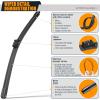 imageAUTOBOO 15quot15quot Wiper Blades Replacement for Jeep Wrangler Front Windshield wipers 20072017 Original Factory Quality Pack of 22624