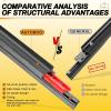 imageAUTOBOO 22quot and 22quot Windshield Wipers Blades Pack Of 2OEM Quality Premium AllSeasons Wiper bladesStable and Quiet Armor wiper blades18  18Pair for Front Windshield