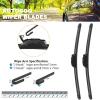 imageAUTOBOO 22quot and 22quot Windshield Wipers Blades Pack Of 2OEM Quality Premium AllSeasons Wiper bladesStable and Quiet Armor wiper blades22  18Pair for Front Windshield