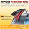 imageAUTOBOO 22quot and 22quot Windshield Wipers Blades Pack Of 2OEM Quality Premium AllSeasons Wiper bladesStable and Quiet Armor wiper blades22  20Pair for Front Windshield