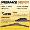 imageAUTOBOO 22quot and 22quot Windshield Wipers Blades Pack Of 2OEM Quality Premium AllSeasons Wiper bladesStable and Quiet Armor wiper blades28  14Pair for Front Windshield