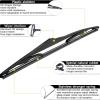 imageAUTOBOO 24quot21quot Windshield Wipers with 11quot Rear Wiper Blade Replacement for GMC Acadia Saturn Outlook 2007 2008 2009 2010Original Factory Quality Pack of 3151513