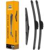 imageAUTOBOO 24quot21quot Windshield Wipers with 11quot Rear Wiper Blade Replacement for GMC Acadia Saturn Outlook 2007 2008 2009 2010Original Factory Quality Pack of 3261612inch
