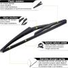 imageAUTOBOO 24quot21quot Windshield Wipers with 11quot Rear Wiper Blade Replacement for GMC Acadia Saturn Outlook 2007 2008 2009 2010Original Factory Quality Pack of 3282112