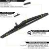 imageAUTOBOO 24quot21quot Windshield Wipers with 11quot Rear Wiper Blade Replacement for GMC Acadia Saturn Outlook 2007 2008 2009 2010Original Factory Quality Pack of 3222012