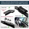 imageAUTOBOO 24quot21quot Windshield Wipers with 11quot Rear Wiper Blade Replacement for GMC Acadia Saturn Outlook 2007 2008 2009 2010Original Factory Quality Pack of 3261811 inch