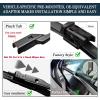 imageAUTOBOO 24quot21quot Windshield Wipers with 11quot Rear Wiper Blade Replacement for GMC Acadia Saturn Outlook 2007 2008 2009 2010Original Factory Quality Pack of 3242015