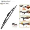 imageAUTOBOO 24quot21quot Windshield Wipers with 11quot Rear Wiper Blade Replacement for GMC Acadia Saturn Outlook 2007 2008 2009 2010Original Factory Quality Pack of 3151513