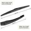 imageAUTOBOO Replacement For FORD EDGE 0714 Lincoln MKX 20072013 Rear Windshield Back Wiper Arm Blade Cover Cap Set Original Factory Quality