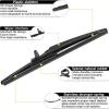 imageAUTOBOO Replacement For Toyota 4Runner 20032009 Rear Windshield Wiper Arm Blade SetOEM QualityLong life OE8524135031