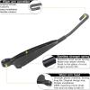 imageAUTOBOO Replacement for 20102018 Cadillac SRX 20102014 CTS Rear Window Windshield Back Wiper Blade Arm Cover Assembly  Part NO 20825881 25937776 Blade 12 inch