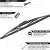 imageAUTOBOO Replacement for 20102018 Cadillac SRX 20102014 CTS Rear Window Windshield Back Wiper Blade Arm Cover Assembly  Part NO 20825881 25937776 Blade 12 inch