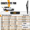 imageAUTOBOO Replacement for Dodge Magnum Nitro Chrysler 300C Rear Windshield Wiper Arm Blade Sets 2005 2006 2007 2008 2009 OE5140654AA ampamp 05140654AB12F12