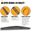 imageAUTOBOO Replacement for Dodge Magnum Nitro Chrysler 300C Rear Windshield Wiper Arm Blade Sets 2005 2006 2007 2008 2009 OE5140654AA ampamp 05140654AB12K12