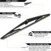 imageAUTOBOO Replacement for Dodge Magnum Nitro Chrysler 300C Rear Windshield Wiper Arm Blade Sets 2005 2006 2007 2008 2009 OE5140654AA ampamp 05140654AB1416