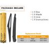 imageAUTOBOO Replacement for Nissan Rogue 20142018 2019 2020 2021 2022 2023 Pathfinder 20132018 2019 Rear Windshield Wiper Blade Arm SetFactory OE Style