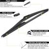 imageAUTOBOO Replacement for Nissan Rogue 20142018 2019 2020 2021 2022 2023 Pathfinder 20132018 2019 Rear Windshield Wiper Blade Arm SetFactory OE Style