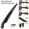 imageAUTOBOO Replacement for Nissan Rogue 20142018 2019 2020 2021 2022 2023 Pathfinder 20132018 2019 Rear Windshield Wiper Blade Arm SetFactory OE Style