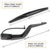 imageFor Genuine 15276248 Window Wiper Arm SetReplacement For GMC AcadiaSaturn Outlook 20072012 Rear Windshield Wiper Arm Blade AssemblyFactory OE Style