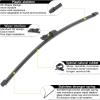 imageOEM Windshield Wiper Blade Replacement for Audi Q7 SQ7 2017 2018 2019 2020 2021 2022 2023 Original Equipment AllSeason Rear Wiper Blade Set 272015 Set of 3262212