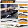 imageOEM Windshield Wiper Blade Replacement for Audi Q7 SQ7 2017 2018 2019 2020 2021 2022 2023 Original Equipment AllSeason Rear Wiper Blade Set 272015 Set of 3241713