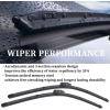 imageWiper Blades Replacement for Mercedes Benz C CLK Class CLK320 CLK500 CLK55 C230 C240 C280 C350 20032009 A8 S8 High Performance Original Equipment Windshield Wipers 22quot22quot