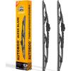 imageAUTOBOO 15quot15quot Wiper Blades Replacement for Jeep Wrangler Front Windshield wipers 20072017 Original Factory Quality Pack of 22222 B