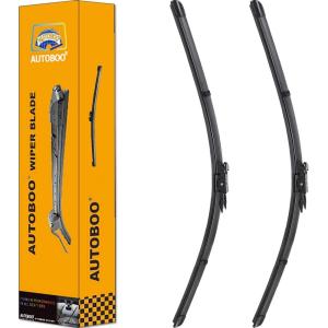 imageAUTOBOO 15quot15quot Wiper Blades Replacement for Jeep Wrangler Front Windshield wipers 20072017 Original Factory Quality Pack of 22220