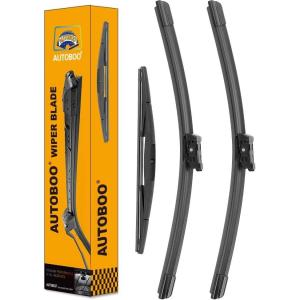 imageAUTOBOO 24quot21quot Windshield Wipers with 11quot Rear Wiper Blade Replacement for GMC Acadia Saturn Outlook 2007 2008 2009 2010Original Factory Quality Pack of 3261712B