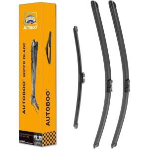 imageAUTOBOO 24quot21quot Windshield Wipers with 11quot Rear Wiper Blade Replacement for GMC Acadia Saturn Outlook 2007 2008 2009 2010Original Factory Quality Pack of 3242015