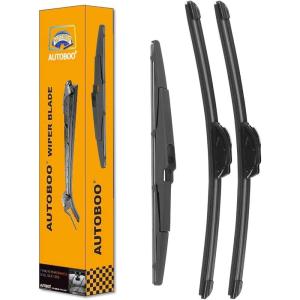 imageAUTOBOO 24quot21quot Windshield Wipers with 11quot Rear Wiper Blade Replacement for GMC Acadia Saturn Outlook 2007 2008 2009 2010Original Factory Quality Pack of 3261413