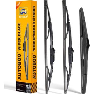 imageAUTOBOO 24quot21quot Windshield Wipers with 11quot Rear Wiper Blade Replacement for GMC Acadia Saturn Outlook 2007 2008 2009 2010Original Factory Quality Pack of 3151513