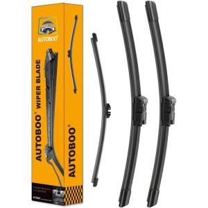 imageAUTOBOO 24quot21quot Windshield Wipers with 11quot Rear Wiper Blade Replacement for GMC Acadia Saturn Outlook 2007 2008 2009 2010Original Factory Quality Pack of 322209A