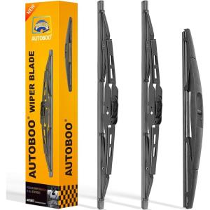 imageAUTOBOO 24quot21quot Windshield Wipers with 11quot Rear Wiper Blade Replacement for GMC Acadia Saturn Outlook 2007 2008 2009 2010Original Factory Quality Pack of 3161612A