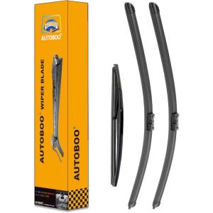 imageAUTOBOO 24quot21quot Windshield Wipers with 11quot Rear Wiper Blade Replacement for GMC Acadia Saturn Outlook 2007 2008 2009 2010Original Factory Quality Pack of 3242111
