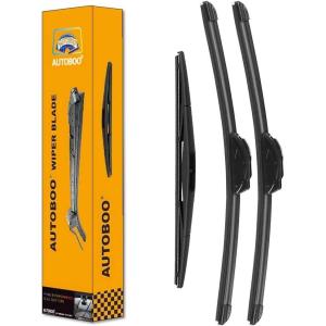 imageAUTOBOO 24quot21quot Windshield Wipers with 11quot Rear Wiper Blade Replacement for GMC Acadia Saturn Outlook 2007 2008 2009 2010Original Factory Quality Pack of 3261612
