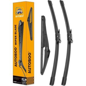 imageAUTOBOO 24quot21quot Windshield Wipers with 11quot Rear Wiper Blade Replacement for GMC Acadia Saturn Outlook 2007 2008 2009 2010Original Factory Quality Pack of 3282112