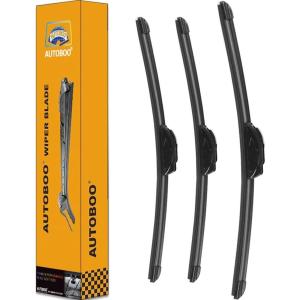 imageAUTOBOO 24quot21quot Windshield Wipers with 11quot Rear Wiper Blade Replacement for GMC Acadia Saturn Outlook 2007 2008 2009 2010Original Factory Quality Pack of 3161414